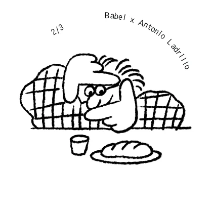 Posavasos ilustrado de Bar Babel